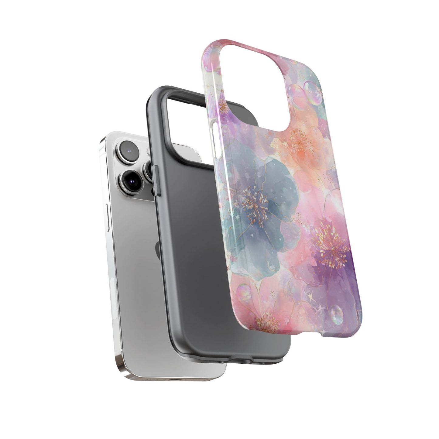 Copy of Copy of Modern Geometric Line Art Phone Case - Abstract Purple & White Tough Cover for iPhone 17, Samsung Galaxy & Google Pixel