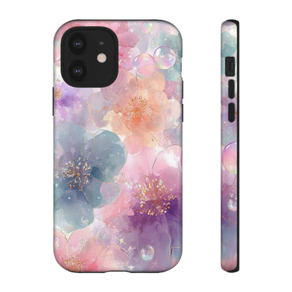 Copy of Copy of Modern Geometric Line Art Phone Case - Abstract Purple & White Tough Cover for iPhone 17, Samsung Galaxy & Google Pixel