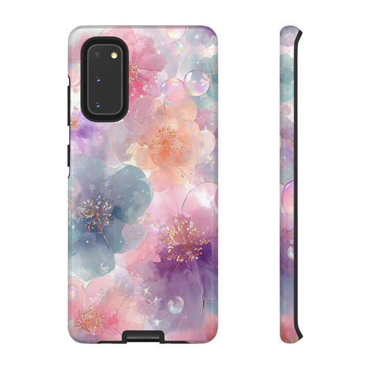 Copy of Copy of Modern Geometric Line Art Phone Case - Abstract Purple & White Tough Cover for iPhone 17, Samsung Galaxy & Google Pixel