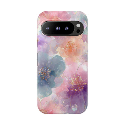 Copy of Copy of Modern Geometric Line Art Phone Case - Abstract Purple & White Tough Cover for iPhone 17, Samsung Galaxy & Google Pixel