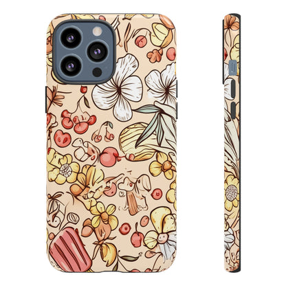 Copy of Copy of Modern Geometric Line Art Phone Case - Abstract Purple & White Tough Cover for iPhone 17, Samsung Galaxy & Google Pixel