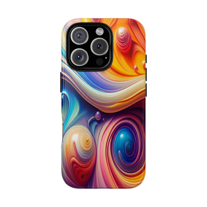 Copy of Modern Geometric Line Art Phone Case - Abstract Purple & White Tough Cover for iPhone 17, Samsung Galaxy & Google Pixel