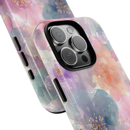 Copy of Copy of Modern Geometric Line Art Phone Case - Abstract Purple & White Tough Cover for iPhone 17, Samsung Galaxy & Google Pixel