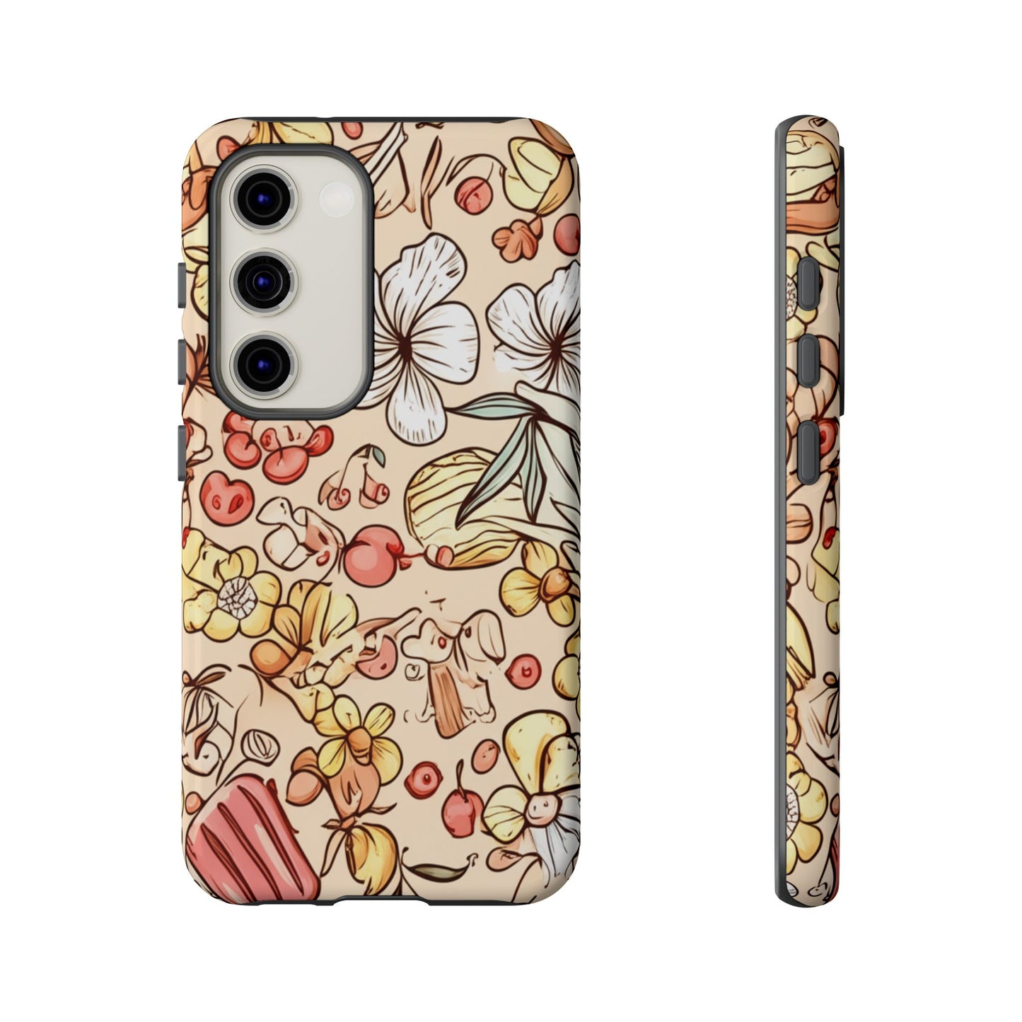 Copy of Copy of Modern Geometric Line Art Phone Case - Abstract Purple & White Tough Cover for iPhone 17, Samsung Galaxy & Google Pixel