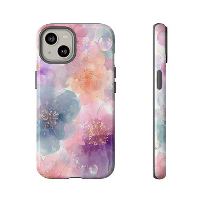 Copy of Copy of Modern Geometric Line Art Phone Case - Abstract Purple & White Tough Cover for iPhone 17, Samsung Galaxy & Google Pixel