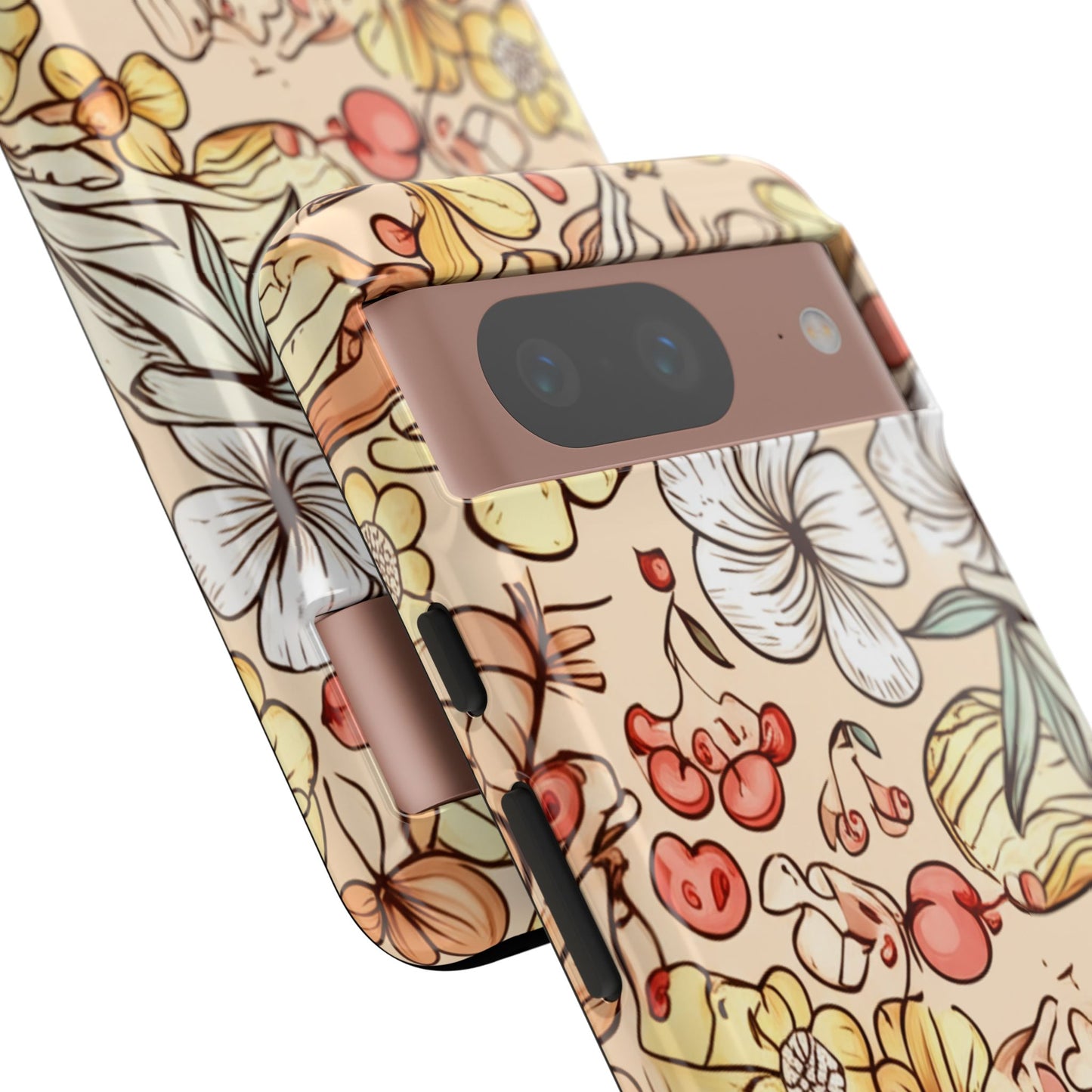 Copy of Copy of Modern Geometric Line Art Phone Case - Abstract Purple & White Tough Cover for iPhone 17, Samsung Galaxy & Google Pixel