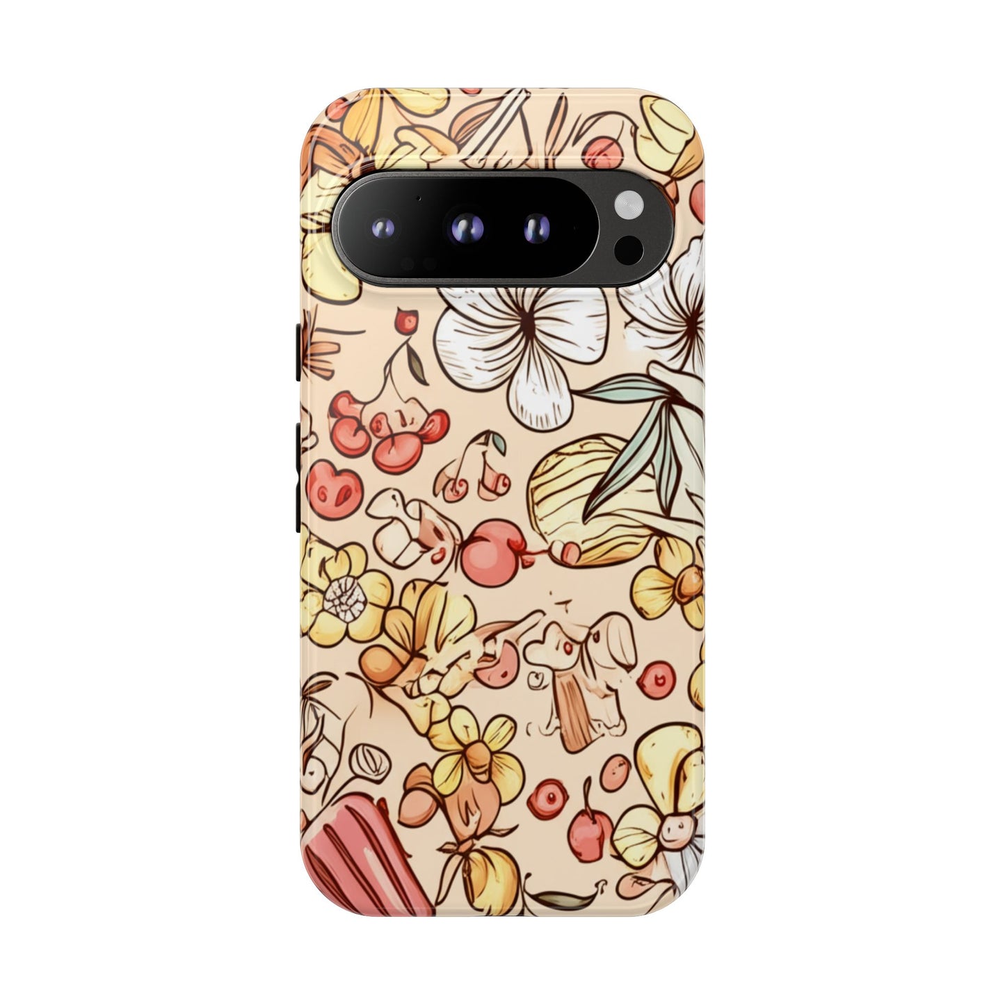 Copy of Copy of Modern Geometric Line Art Phone Case - Abstract Purple & White Tough Cover for iPhone 17, Samsung Galaxy & Google Pixel