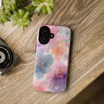 Copy of Copy of Modern Geometric Line Art Phone Case - Abstract Purple & White Tough Cover for iPhone 17, Samsung Galaxy & Google Pixel