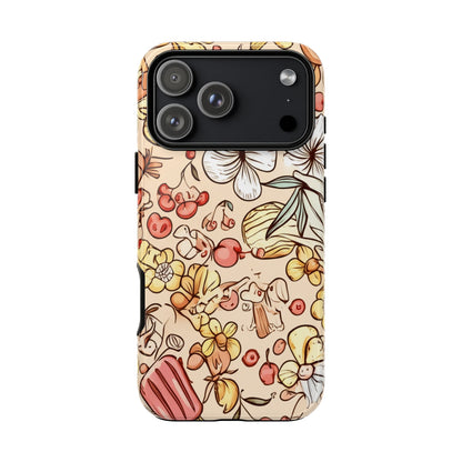 Copy of Copy of Modern Geometric Line Art Phone Case - Abstract Purple & White Tough Cover for iPhone 17, Samsung Galaxy & Google Pixel