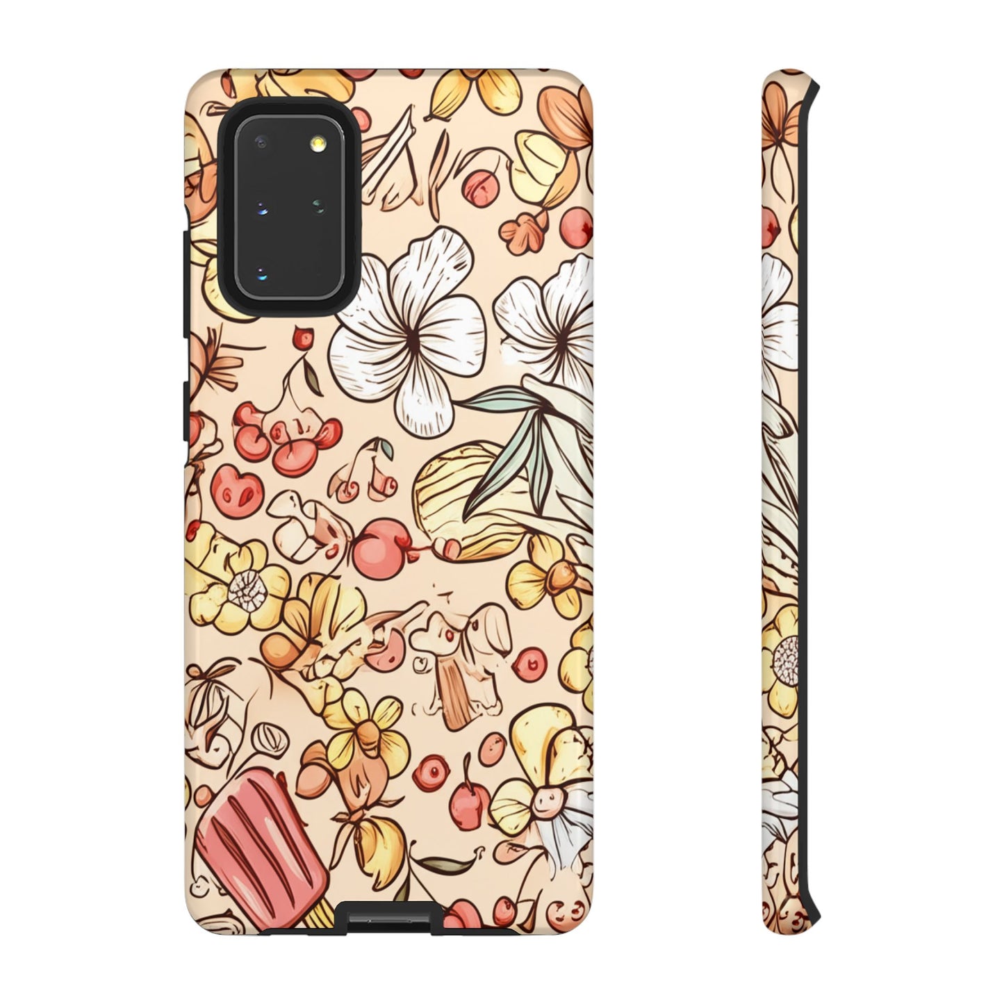 Copy of Copy of Modern Geometric Line Art Phone Case - Abstract Purple & White Tough Cover for iPhone 17, Samsung Galaxy & Google Pixel