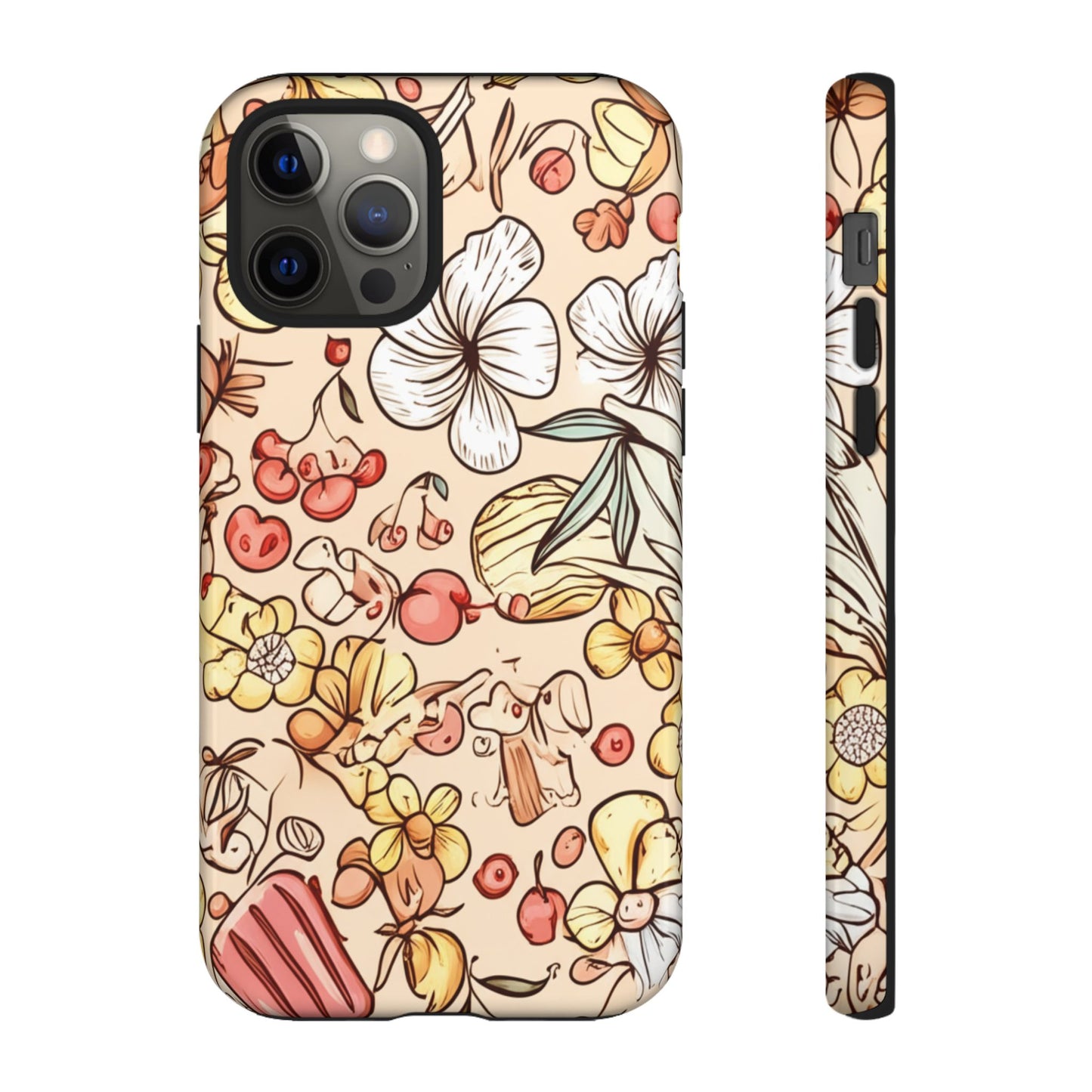 Copy of Copy of Modern Geometric Line Art Phone Case - Abstract Purple & White Tough Cover for iPhone 17, Samsung Galaxy & Google Pixel