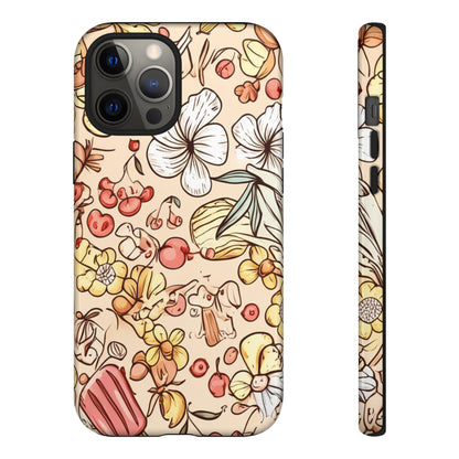 Copy of Copy of Modern Geometric Line Art Phone Case - Abstract Purple & White Tough Cover for iPhone 17, Samsung Galaxy & Google Pixel