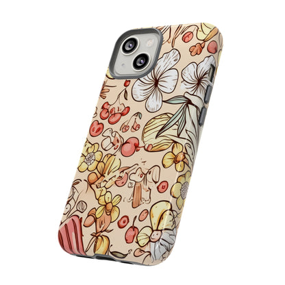 Copy of Copy of Modern Geometric Line Art Phone Case - Abstract Purple & White Tough Cover for iPhone 17, Samsung Galaxy & Google Pixel