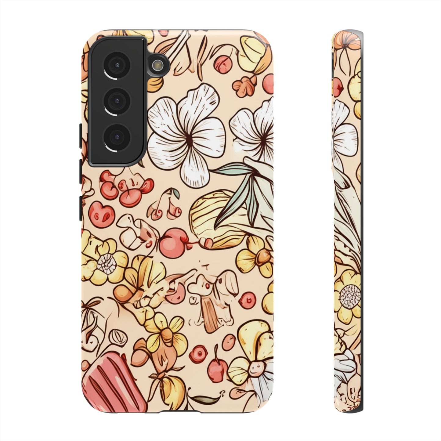 Copy of Copy of Modern Geometric Line Art Phone Case - Abstract Purple & White Tough Cover for iPhone 17, Samsung Galaxy & Google Pixel