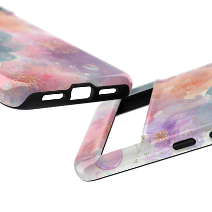 Copy of Copy of Modern Geometric Line Art Phone Case - Abstract Purple & White Tough Cover for iPhone 17, Samsung Galaxy & Google Pixel