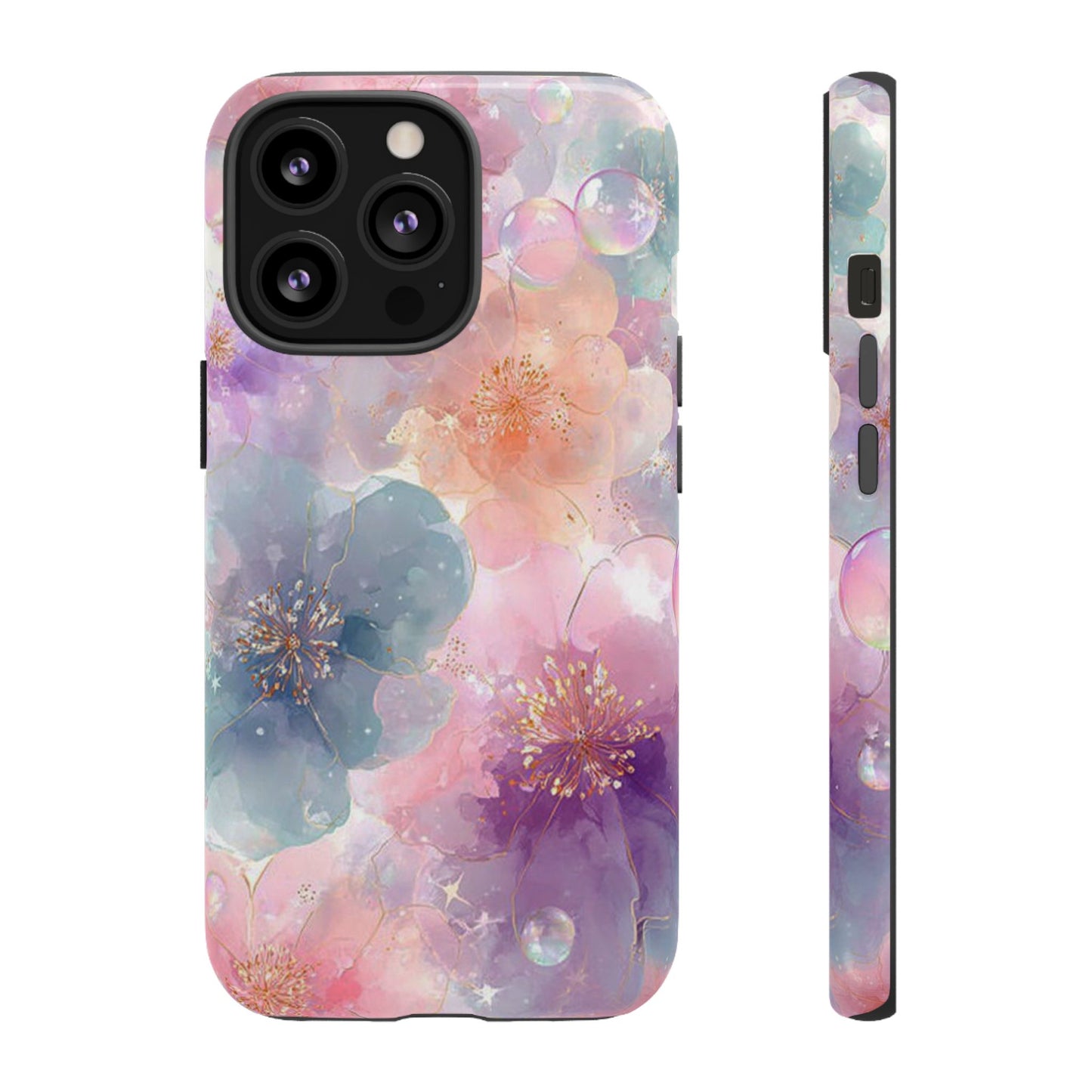 Copy of Copy of Modern Geometric Line Art Phone Case - Abstract Purple & White Tough Cover for iPhone 17, Samsung Galaxy & Google Pixel