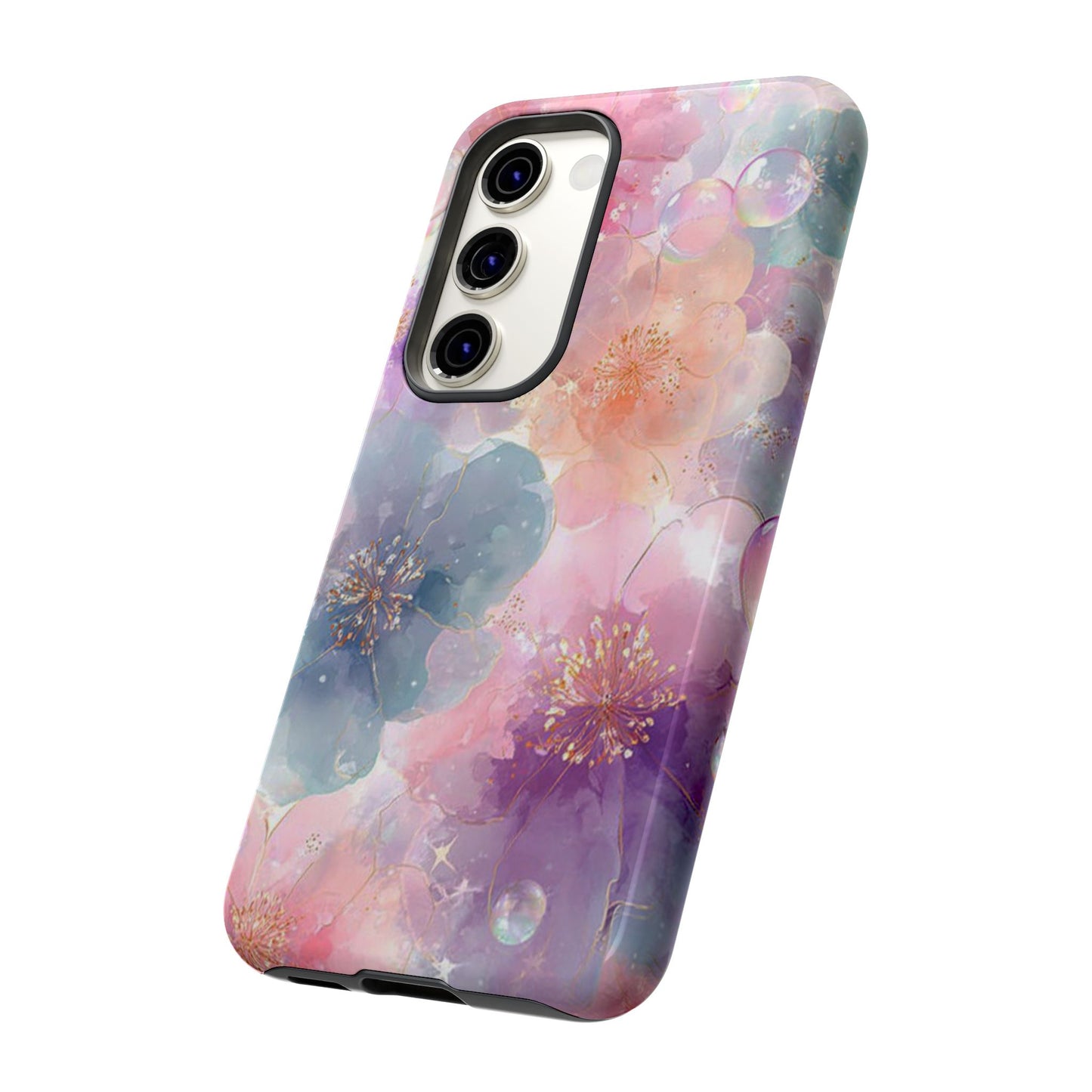 Copy of Copy of Modern Geometric Line Art Phone Case - Abstract Purple & White Tough Cover for iPhone 17, Samsung Galaxy & Google Pixel