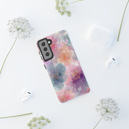 Copy of Copy of Modern Geometric Line Art Phone Case - Abstract Purple & White Tough Cover for iPhone 17, Samsung Galaxy & Google Pixel