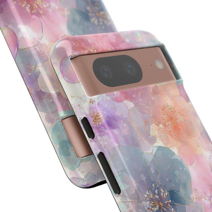 Copy of Copy of Modern Geometric Line Art Phone Case - Abstract Purple & White Tough Cover for iPhone 17, Samsung Galaxy & Google Pixel