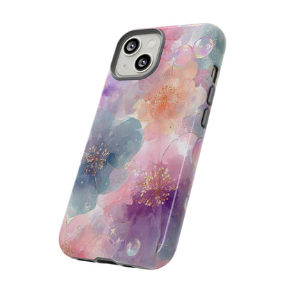 Copy of Copy of Modern Geometric Line Art Phone Case - Abstract Purple & White Tough Cover for iPhone 17, Samsung Galaxy & Google Pixel