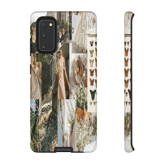 Boho Butterfly Cottagecore Phone Case - Vintage Nature Aesthetic Tough Cover for iPhone 17, Samsung Galaxy & Google Pixel