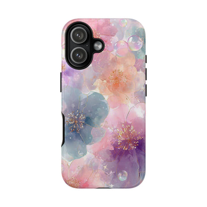 Copy of Copy of Modern Geometric Line Art Phone Case - Abstract Purple & White Tough Cover for iPhone 17, Samsung Galaxy & Google Pixel