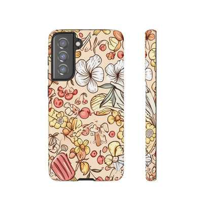 Copy of Copy of Modern Geometric Line Art Phone Case - Abstract Purple & White Tough Cover for iPhone 17, Samsung Galaxy & Google Pixel