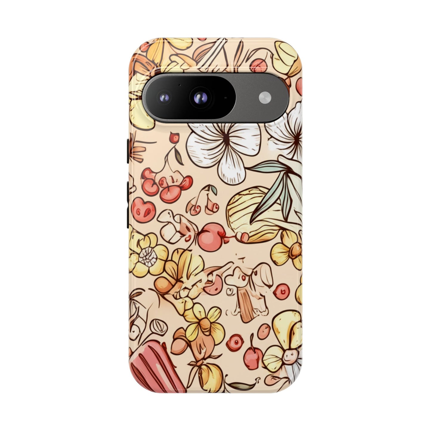 Copy of Copy of Modern Geometric Line Art Phone Case - Abstract Purple & White Tough Cover for iPhone 17, Samsung Galaxy & Google Pixel