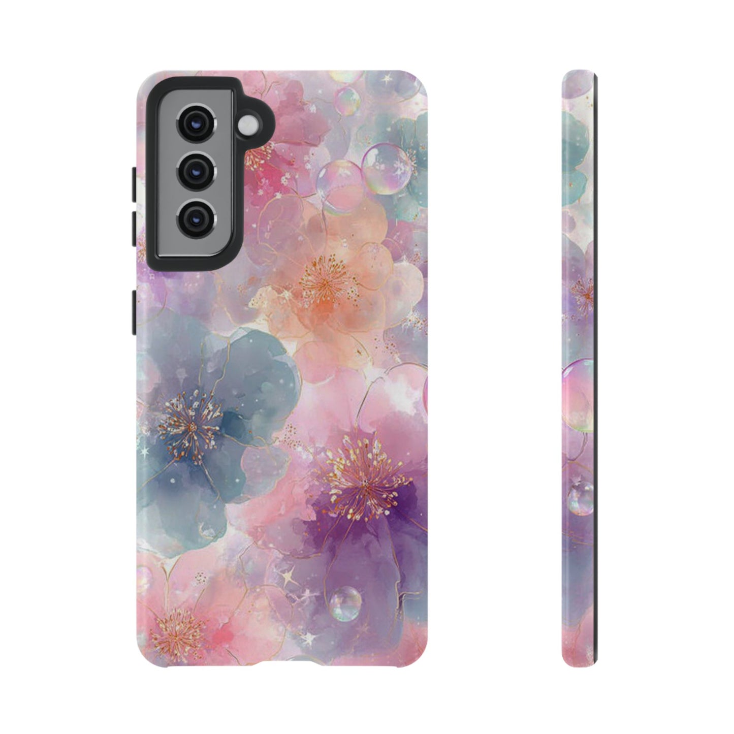 Copy of Copy of Modern Geometric Line Art Phone Case - Abstract Purple & White Tough Cover for iPhone 17, Samsung Galaxy & Google Pixel