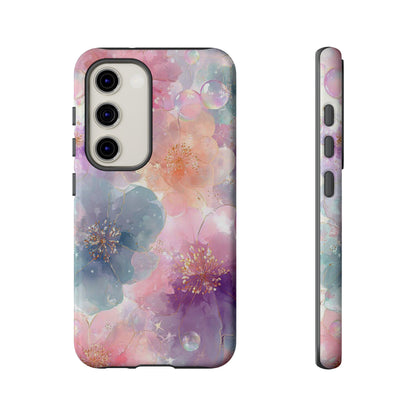 Copy of Copy of Modern Geometric Line Art Phone Case - Abstract Purple & White Tough Cover for iPhone 17, Samsung Galaxy & Google Pixel